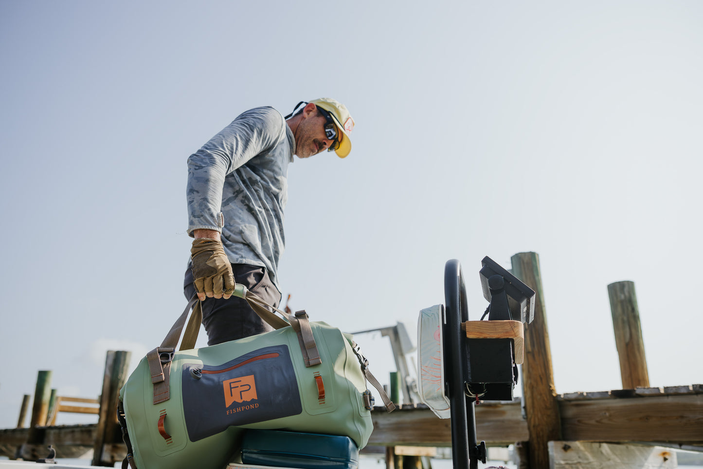 Thunderhead duffle being carried
